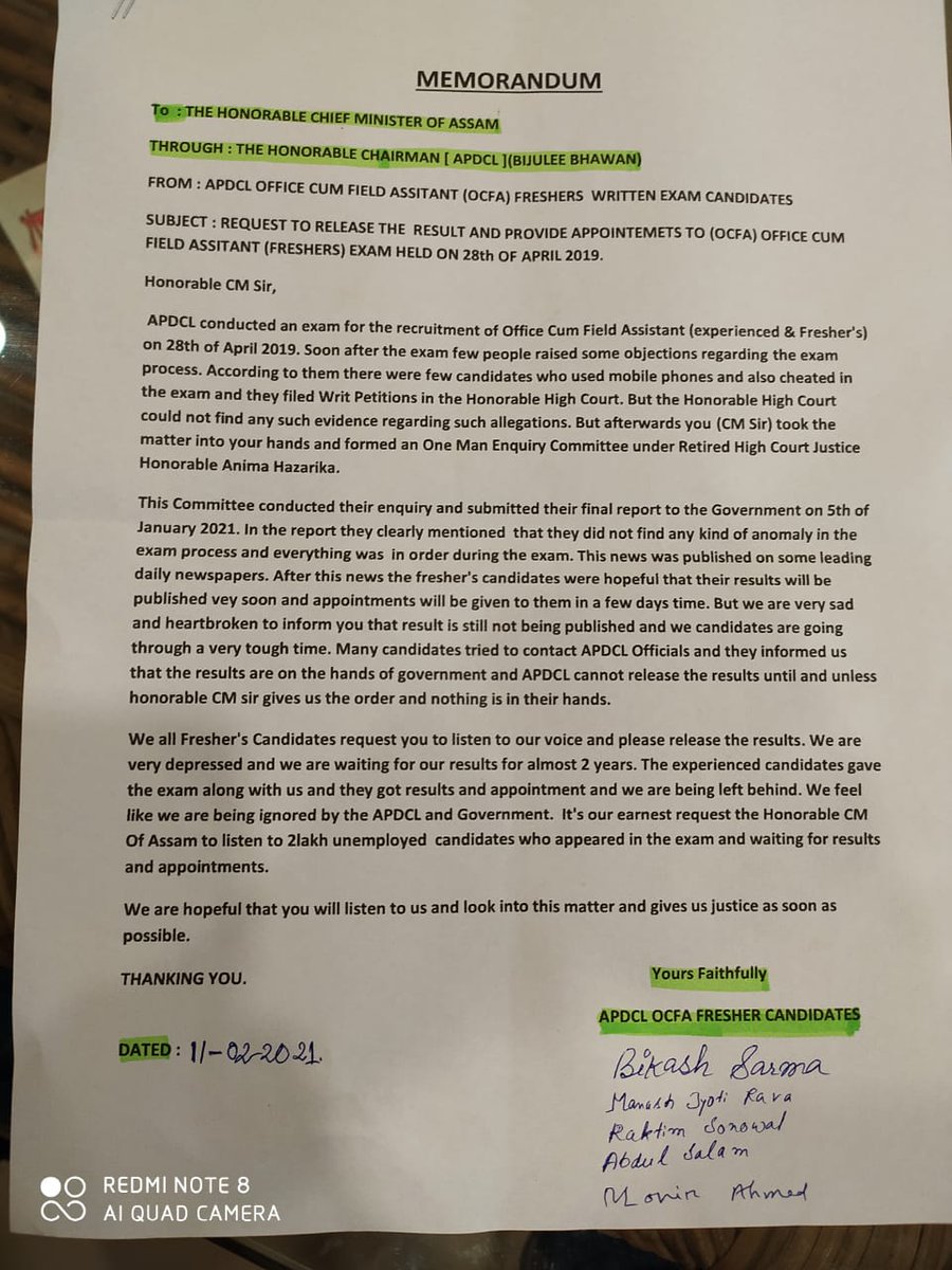 It's a fact BJP government didn't give job to 2 lakh people every year in Assam but what's the reason for not publishing APDCL Result. #RELEASE_APDCL_RESULT @sarbanandsonwal look into the matter on serious note. Publish APDCL result. @INCAssam @ripunbora @sarifarahman5