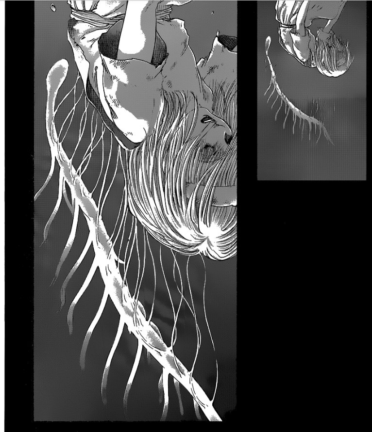 Dengan 'menjangkit' inang yg lebih besar, jelas 'LIFE' akan mendapatkan potensi bertahan hidup yg jauh lebih besar. Namun sebagai gantinya, si manusia akan mendapatkan kekuatan titan sebagaimana diceritakan didalam manganya. Again, ini masih sekedar teori.