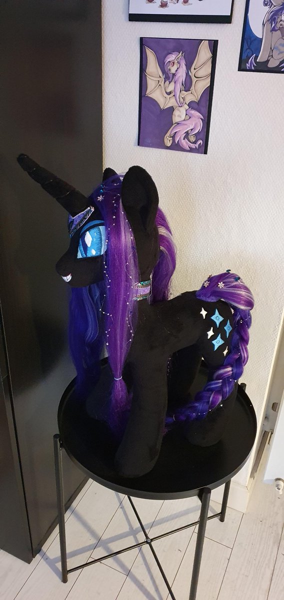 larsen_toys's tweet photo. Nightmare Rarity is finally at home! @HoppleScotch I really love the way you tucked her mane!
Looks awesome. 😍
Thanks for the photo!
#mlp #mylittlepony #Nightmare_Rarity #hand_embroidery #plush #larsen_toys #cool_mane https://t.co/wKfjl8FQGN