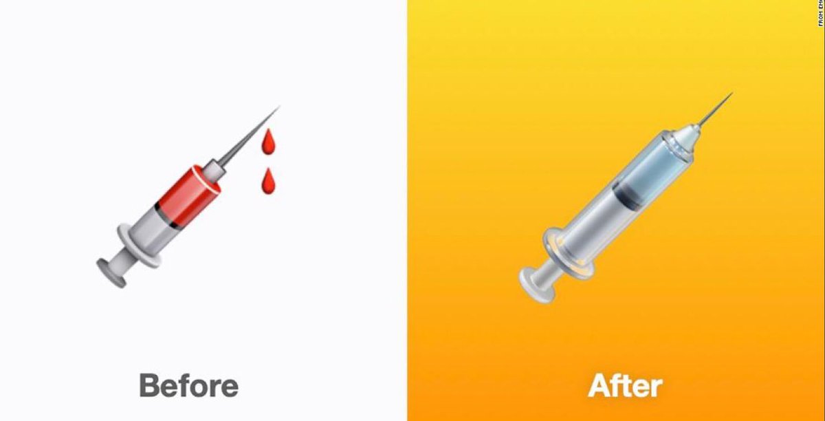 nagoyajin2's tweet image. 💉💉💉💉💉
確かに、注射器から血が滴っているわ。気付かなかった💦

“Appleは、注射器の絵文字に小さな変更を加えて、血の滴を取り除くことを発表しました。”(Google翻訳)

#ios145beta