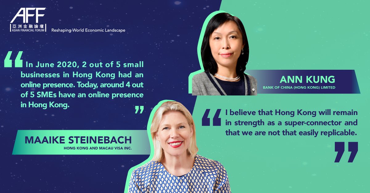AFF_HK's tweet photo. #HongKong’s role in the growth and recovery of the Asian and global economy took centre stage at #AsianFinancialForum. Register for an exclusive AFF 2021 video on demand pass to relive insights from 160+ global thought leaders: https://t.co/SLxc3DTkrX https://t.co/WgIgRbDiAu
