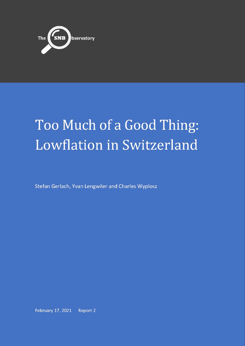 Today we are releasing a report on “Lowflation” – the problems arising from having too low inflation. snb-observatory.ch 1/n