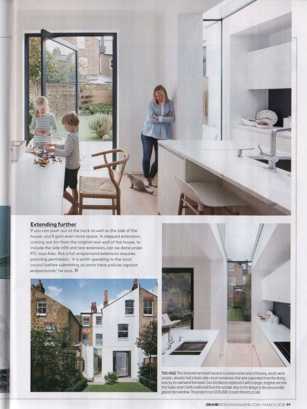 SLOT_HOUSE featured in the new issue of Grand Designs Magazine 😀 - coxarchitects.co.uk/#/48-rear/