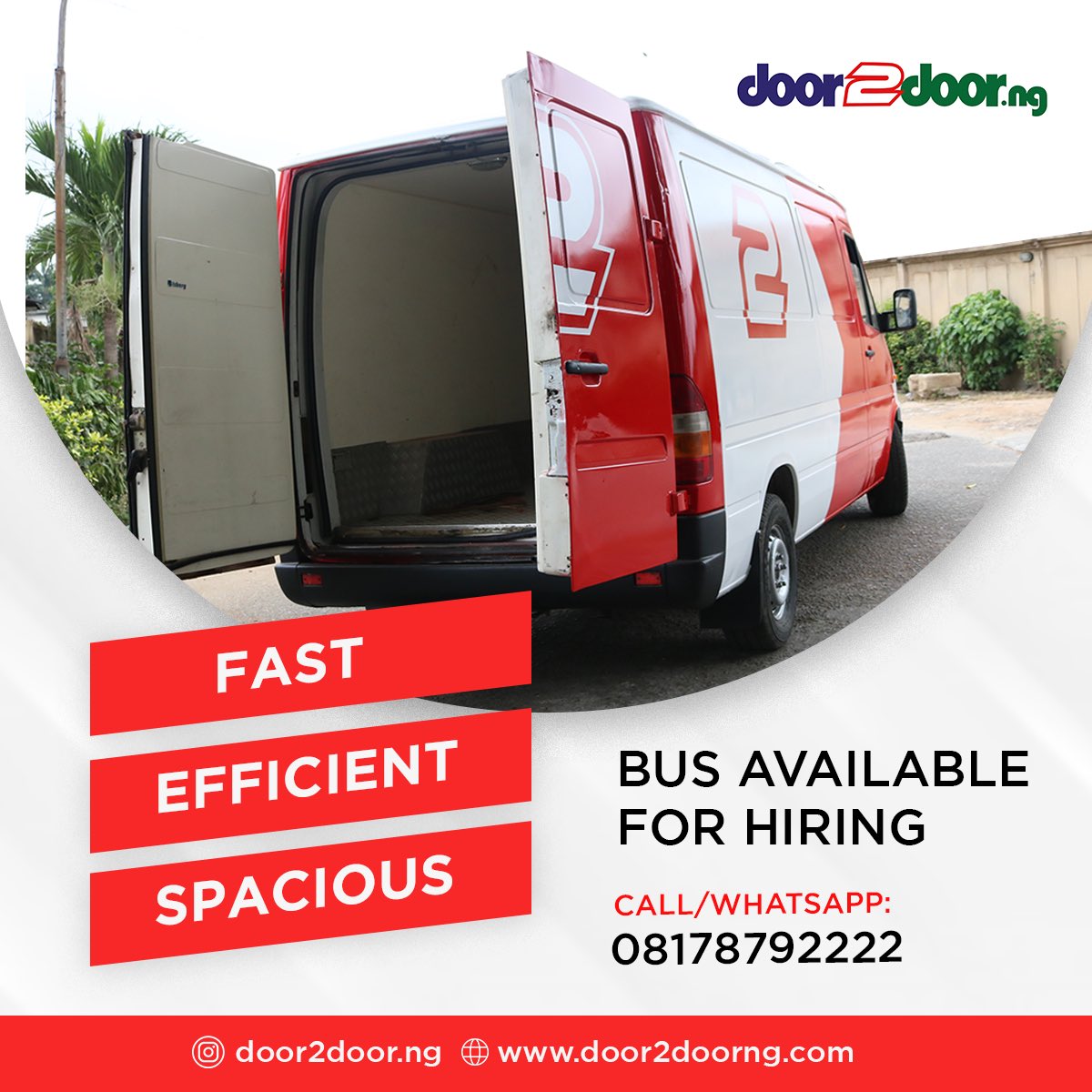 door2doorng's tweet photo. Hire our bus today for convenience and effectiveness.

Book a delivery now!
Call/Chat us;
08178792222
.
.
.
#door2door #logistics #logisticscompany #service #delivery #service #wednesday #fast #bus #heavy #large #big #huge #speed #swift #veryfast #lagos #interstate https://t.co/jjVRyTd5z9