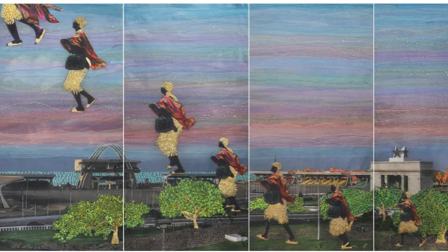 Such a beautiful Joana Choumali work, There Is No Finish Line, 2019. A new acquisition by the Harry G. David Collection, Athens, according to an Art Basel report.