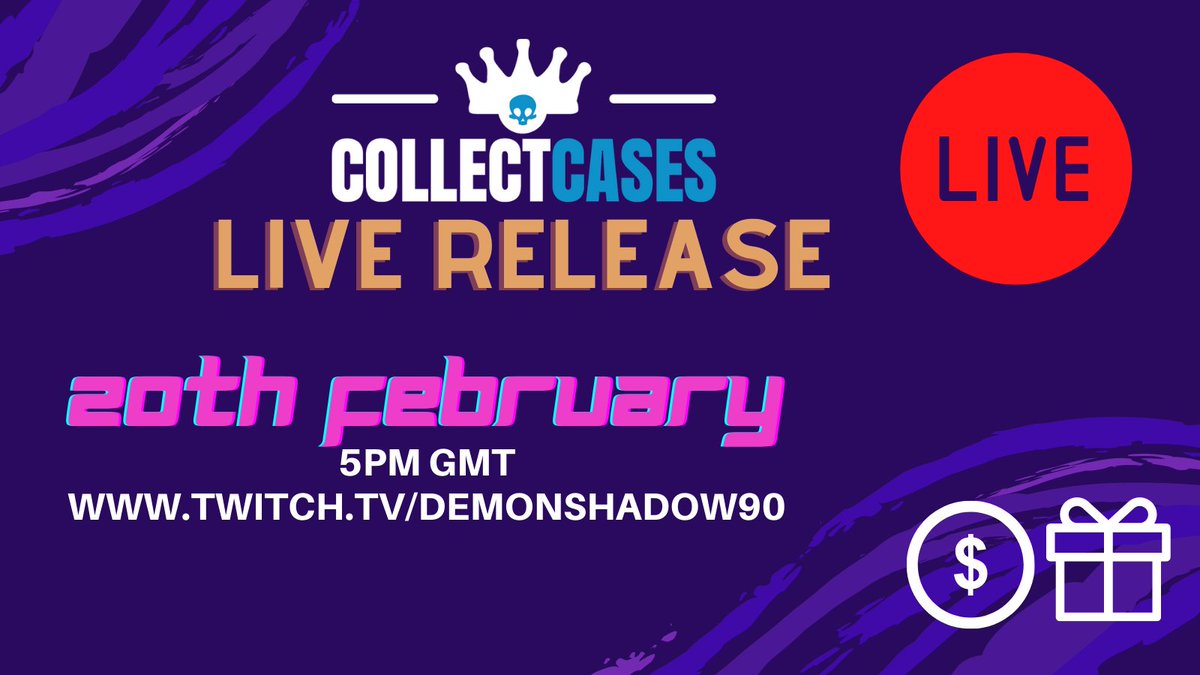 DShadow90's tweet image. 👀👀👀
COLLECTCASES LIVE RELEASE TWITCH STREAM!

🎁 LOTS OF Giveaways
🙋 Ask Questions
🥇 Be the first to access the site

20th February 2021 | 5PM GMT

⬇️
Follow the developers twitch:
twitch.tv/demonshadow90

#csgo #csgogiveaways #livestream #twitch #giveaways #freeskins