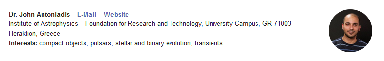 Galaxies_MDPI's tweet image. #mdpigalaxies @MDPIOpenAccess
 
Warmly welcome Dr. John Antoniadis from University Campus in Greece to join Galaxies Topics Board.   @psrjohn 
#pulsars #transients #compactobjects

mdpi.com/journal/galaxi…