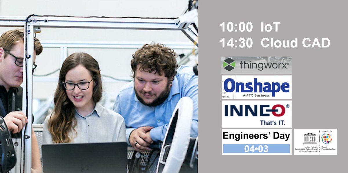 EngDay0403's tweet photo. Spannende Einblicke in das Ingenieurwesen am «Tag der Ingenieure 2021» bei INNEO am 04.03.2021
1) https://t.co/2dsRnzdBYO
2) https://t.co/lwlcfTrLz7
#IngTag #onshape #inneo #thingworx #WorldEngDay #WorldEngDay2021 @ingch_ch @ingenieurinnen_ch #svin @engineersday0403 #ingenieure https://t.co/dccuNNW4b2