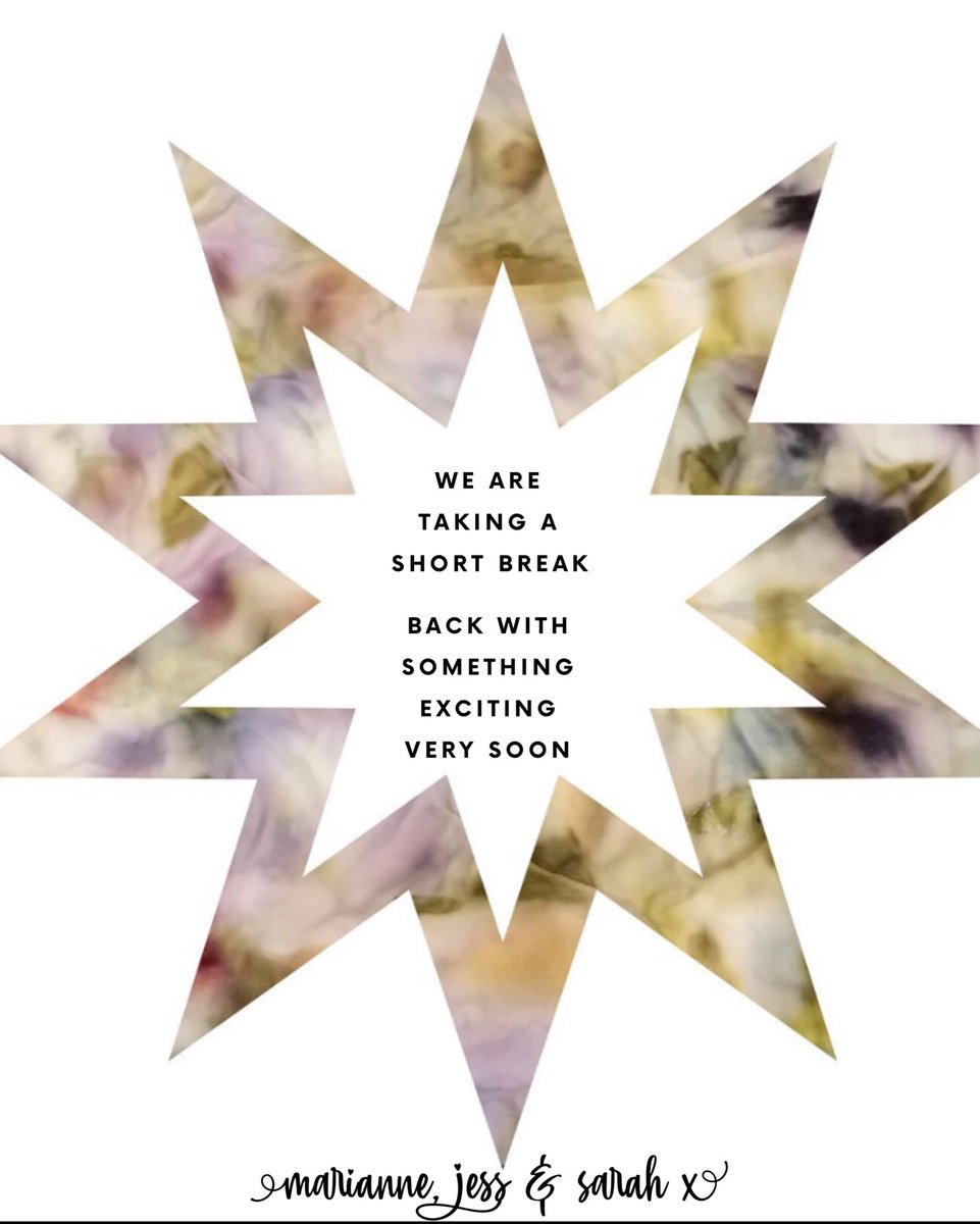 We won’t be long. We need a break. We’ve got something exciting up our tee-shirt sleeves.... #wearesoob
Marianne, Jess &amp; Sarah x