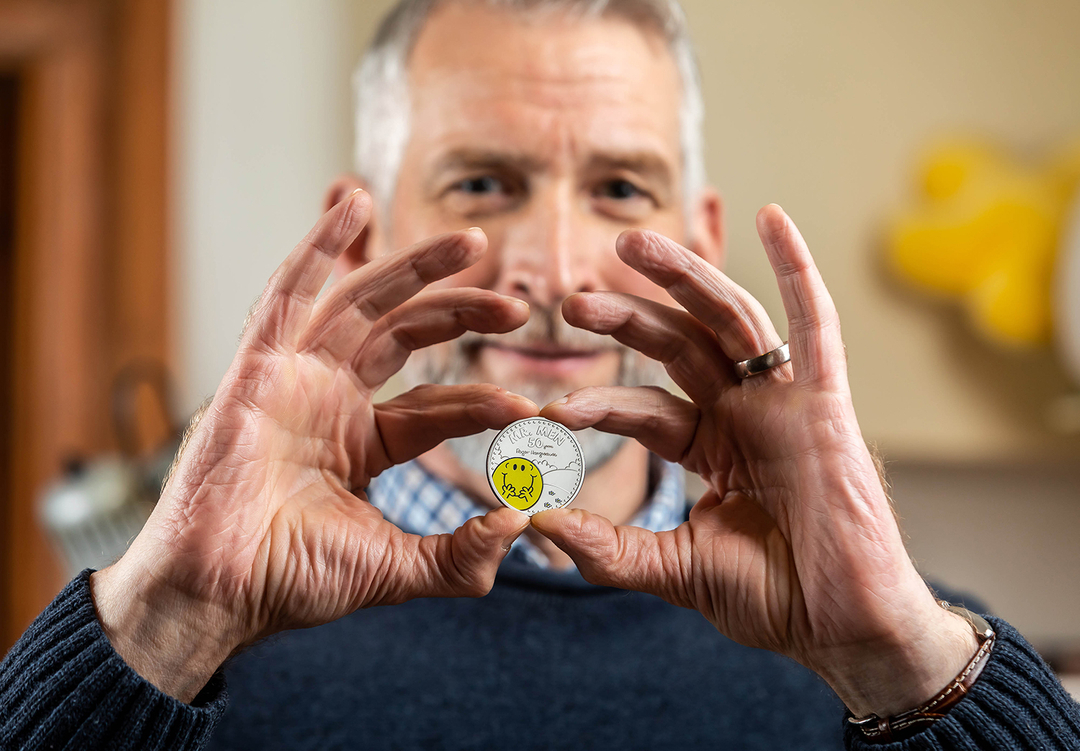 All three of our @royalmintuk coin designs have been created exclusively by Adam Hargreaves, son of Mr. Men Little Miss creator Roger Hargreaves, to celebrate our 50th anniversary. The Brilliant Uncirculated edition of the coin features the latest colour printing techniques showc