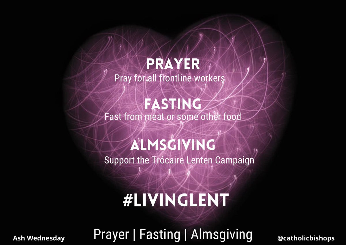 Our #LivingLent digital media initiative invites the faithful to use social media to grow closer to God during this sacred season of Lent. Here is our #prayer #fasting and #almsgiving prompt for #AshWednesday