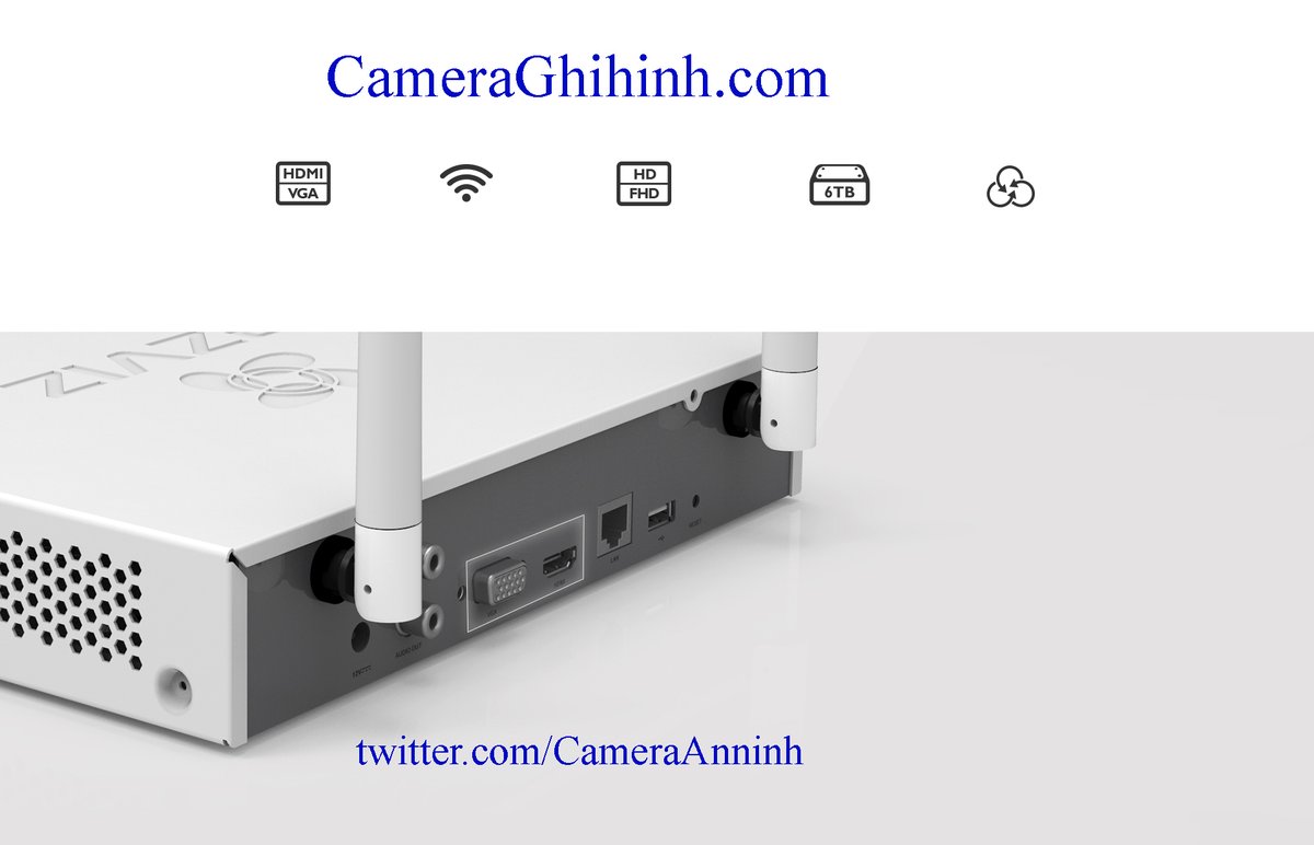 CameraAnNinh's tweet photo. Đầu ghi hình Wifi Ezviz X5C 8 Camera IP wifi Ezviz, hỗ trợ ổ cứng 6T, không lo mất camera và dữ liệu, cổng kết nối HDMI hoặc VEGA https://t.co/uBNuz1kdRE, #X5C, #Ezviz, #NVR https://t.co/HDNKiW749f