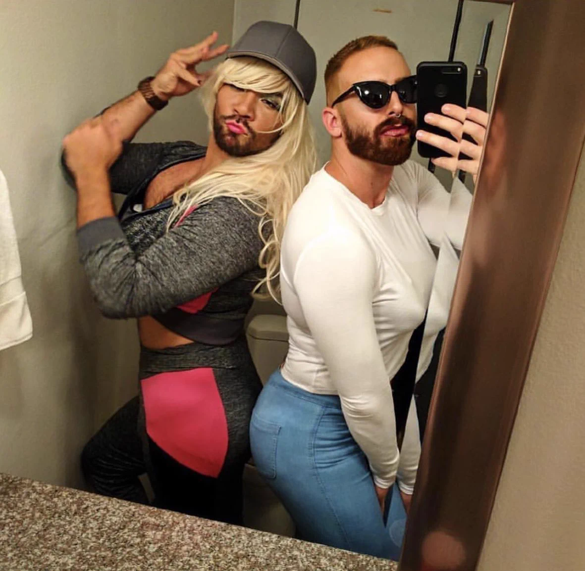 ゴツいおっさんたちが？女子のインスタを真似してみたwww