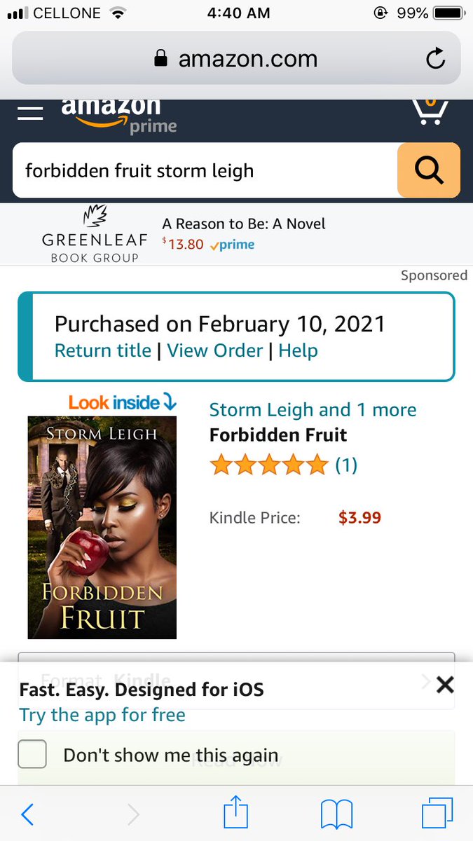 StormLeigh7's tweet photo. Forbidden Fruit ‘s first review. https://t.co/KjcwfXsAZT