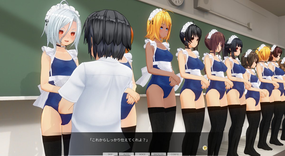 細かくて伝わらないかもだけど、こう、主人に話しかけらない限りは、直立不動の状態で控えているっていうのは、完全に躾けられているてカンジで好きなんですよね。 