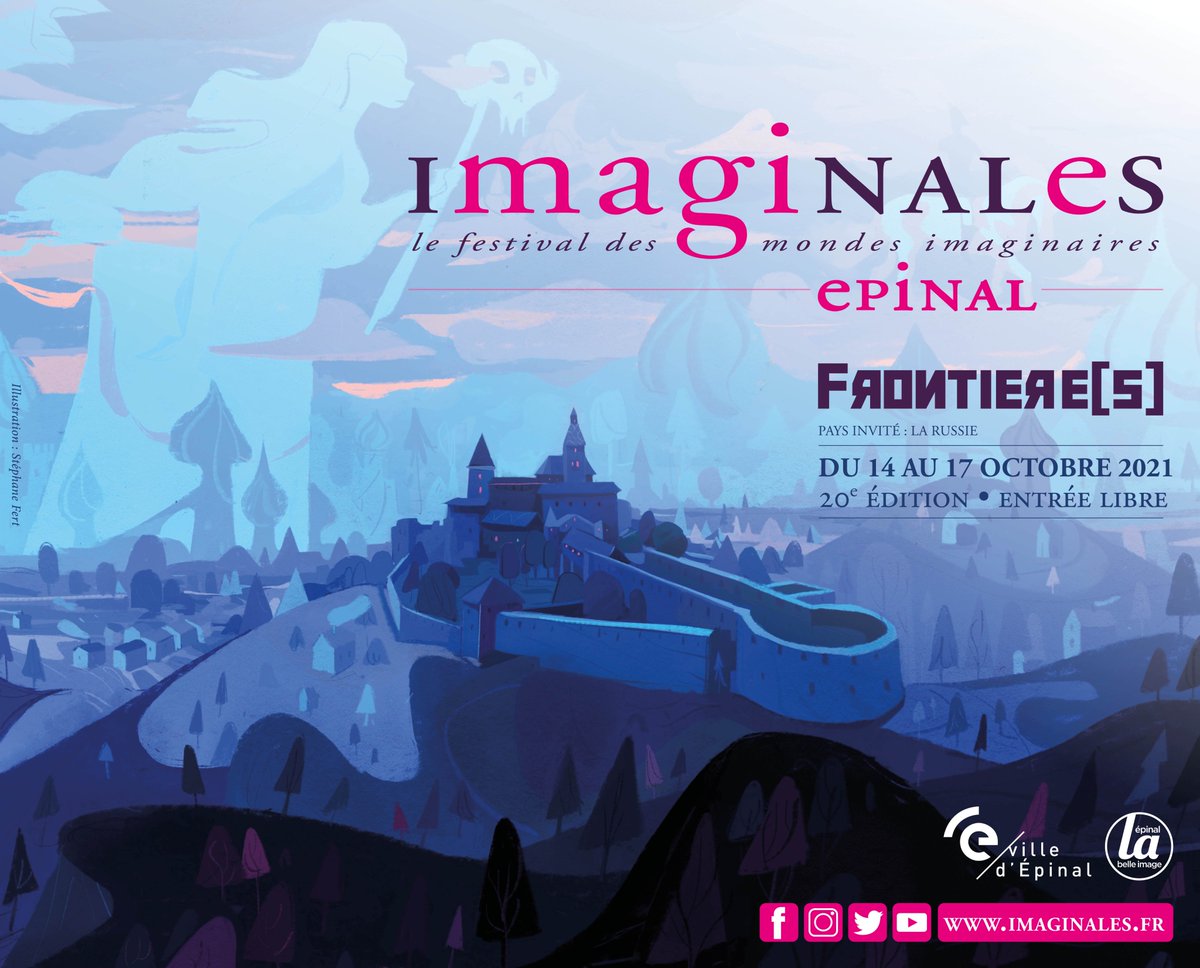 imaginales's tweet image. #Imaginales2021 | Nous sommes très heureux de vous présenter l’affiche de la 20e édition des Imaginales réalisée par Stéphane FERT, le lauréat du Prix Imaginales de la bande dessinée en 2020.
 
➡️ Pour découvrir le travail de Stéphane FERT : instagram.com/stephanefert/