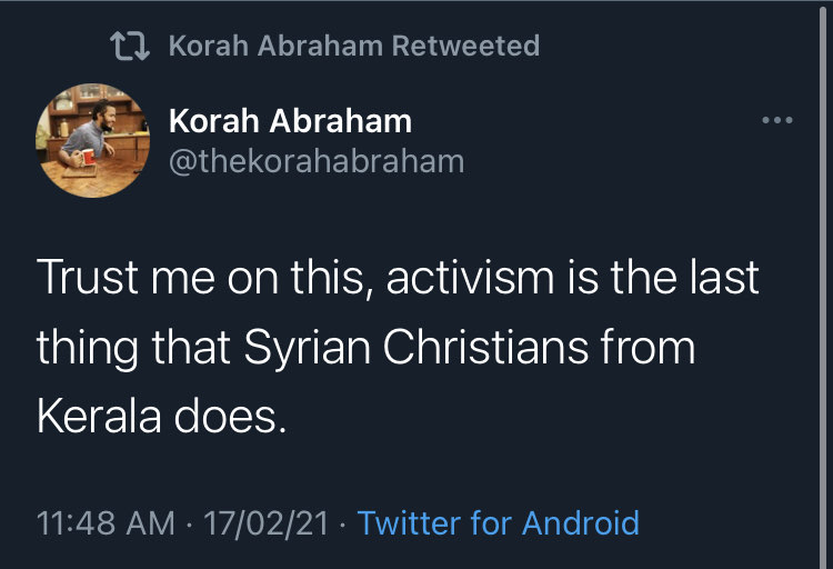 We completely get your left agenda to blanket shame a community, but here are few helped shaping the Kerala we live1. Syrian Christians formed League for Equal Civic Rights in 1918 & sought equal service to all especially Muslims & Avarna Hindus, and to end untouchability. 1/6