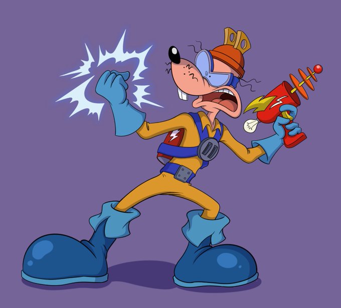 Картинки мегавольт из мультфильма черный плащ