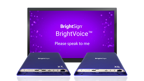 BrightVoice stelt uw publiek in staat om te communiceren met uw displays door op maat gemaakte gesprekken te voeren met behulp van een startwoord gevolgd door natuurlijke stemcommando's om de weergave van uw content te regelen: bit.ly/35L0rHD