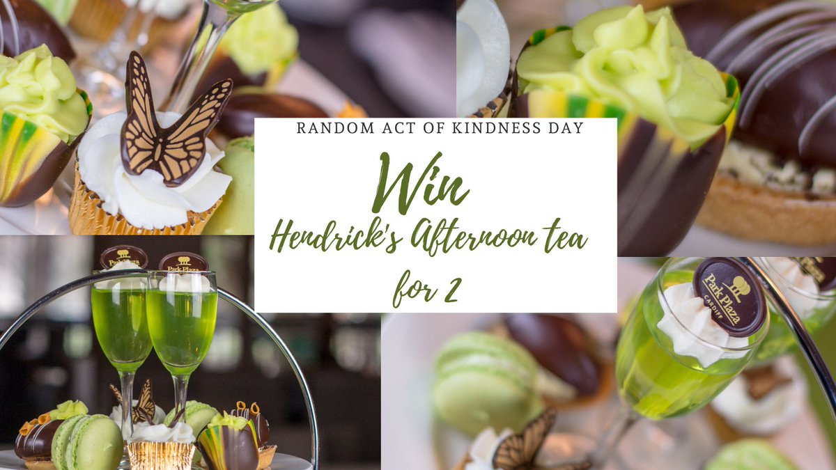 Happy Random Acts of Kindness Day! We are giving away 2 x Hendricks Afternoon Tea. This year we all need some kindness 😘. Like &amp; Retweet and we will pick a winner at random. Closes 2pm 22.02.21#RandomActsOfKindness #randomactofkindness2021 T&amp;C apply. Prize taken when we reopen.