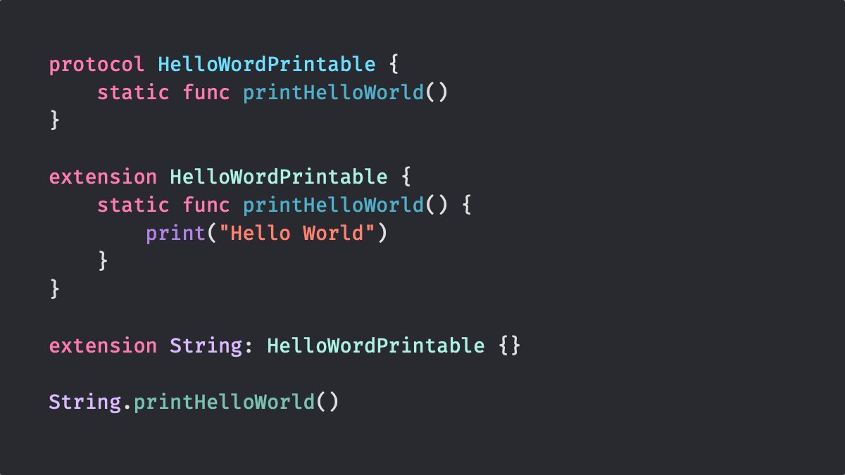 ShitSwiftDev's tweet image. Everyone: Start with a Protocol

Me: