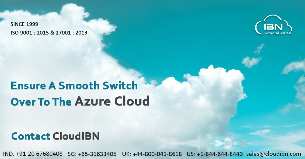 Cloud_IBN's tweet image. CloudIBN Helps To Deliver A Smooth, Trouble-Free Switch Over To The Azure Environment With Prior Planning, Assessment, & Techniques So That You Are Confident In Your Cloud Adoption Roadmap & Journey.
ow.ly/8Cqy50Dd70Z
#Azure #AzureMigration #AzureServer #AzureConsulting