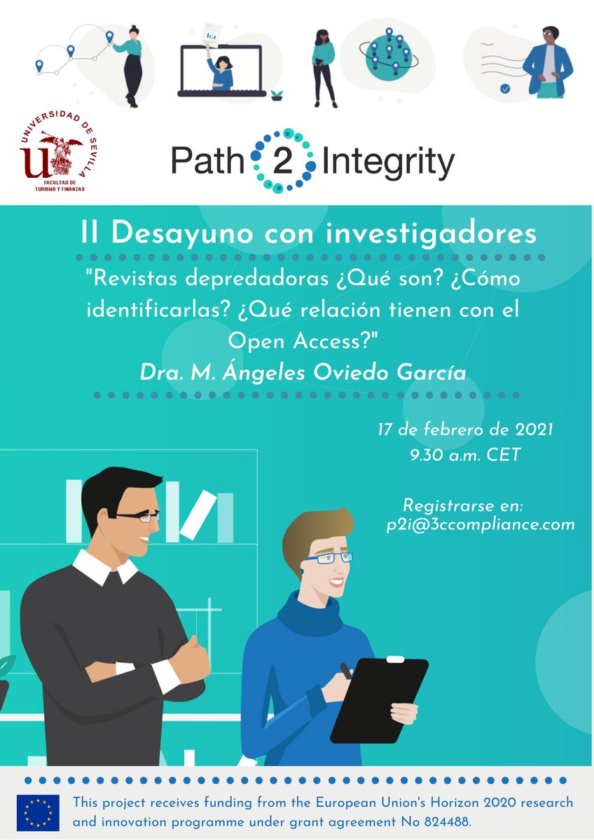 kathamiller's tweet photo. Fantástico evento organizado por nuestra @path2integrity community leader, la Dra. @maoviedogarcia , sobre #revistasdepredadoras @unisevilla #MyPath2Integrity https://t.co/rTtJ1wCnu7