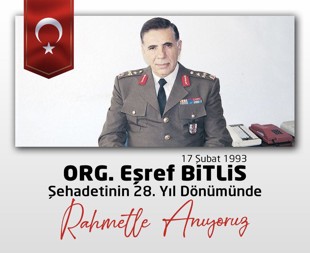 Bu vatanı gerçekten sevenleri de, o vatan aşıklarına kıyanları da unutmayın!

Bu milletin gerçek hizmetkarlarını da, 
o hizmetkarlara kıyanları da unutmayın!

Eşref Bitlis Paşamızı, şehadetinin 28. Yılında, rahmetle, minnetle ve özlemle anıyorum. Ruhu şad olsun...
#esrefbitlis🇹🇷
