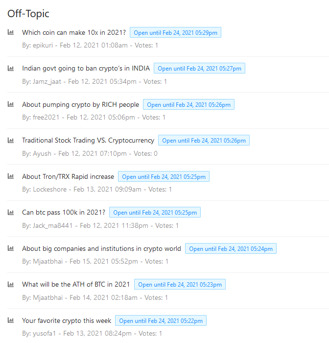 Newly opened polls are now live!
participate and earn rewards!

Download the v1 Android app now : poll.finance/download

Visit Polls and get rewards : poll.finance/trendingpolls

$POLL $DEFI