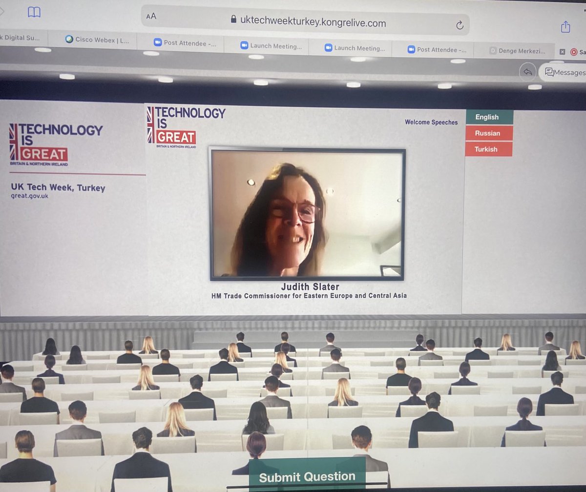 cansenbasaran's tweet image. 2nd day of UK Tech Week Turkey. Always pleasant to hear Lord Robin Janvrin’s remarks, UK Prime Minister’s Trade Envoy to Turkey. #UKTechWeekTurkey #TechisGREAT @tradegovuk