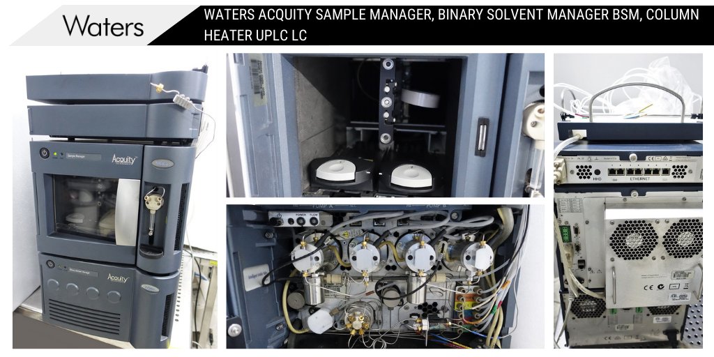 eEquipSurplus's tweet photo. WATERS ACQUITY SAMPLE MANAGER, BINARY SOLVENT MANAGER BSM, COLUMN HEATER UPLC LC https://t.co/C8ctPcInBI https://t.co/65MCpU81Ix