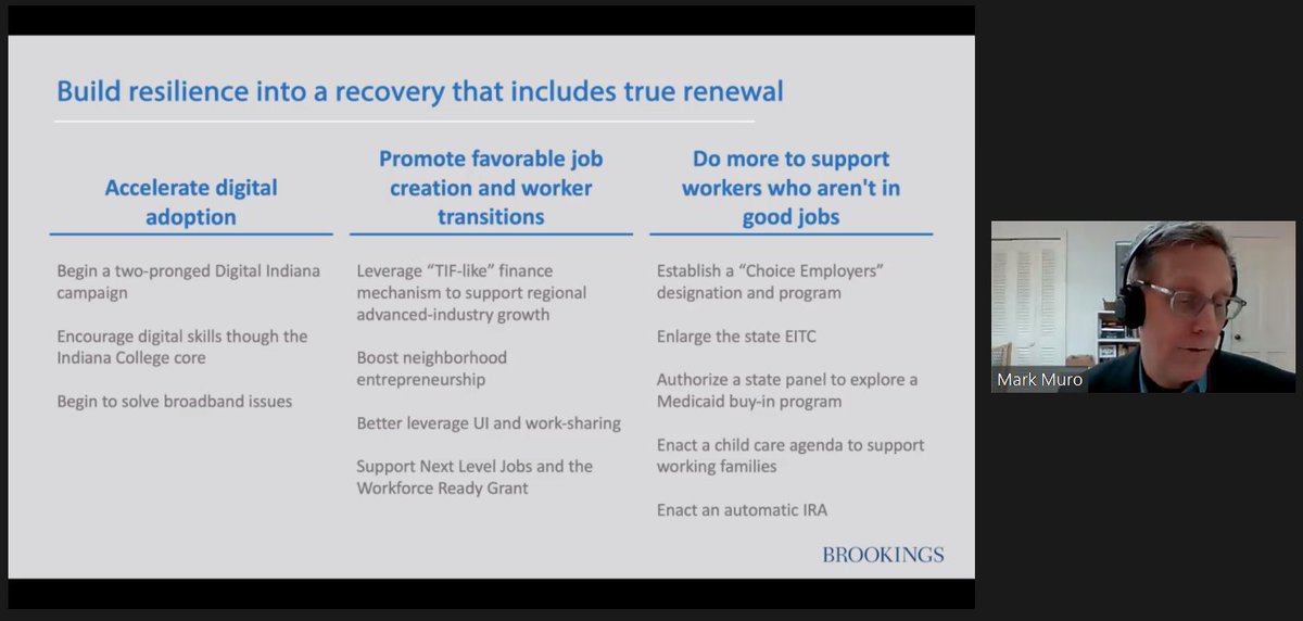 leightonjohn_'s tweet photo. Listening in as @BrookingsInst & @AEI share findings related to the #IndianaGPSProject and advancing regional economies within Indiana! We're appreciative of the thoughtful insights shared by @MarkMuro1, @robmaxim and the team of researchers! https://t.co/LbvBFzv5o1 https://t.co/r2lz5l9t0V