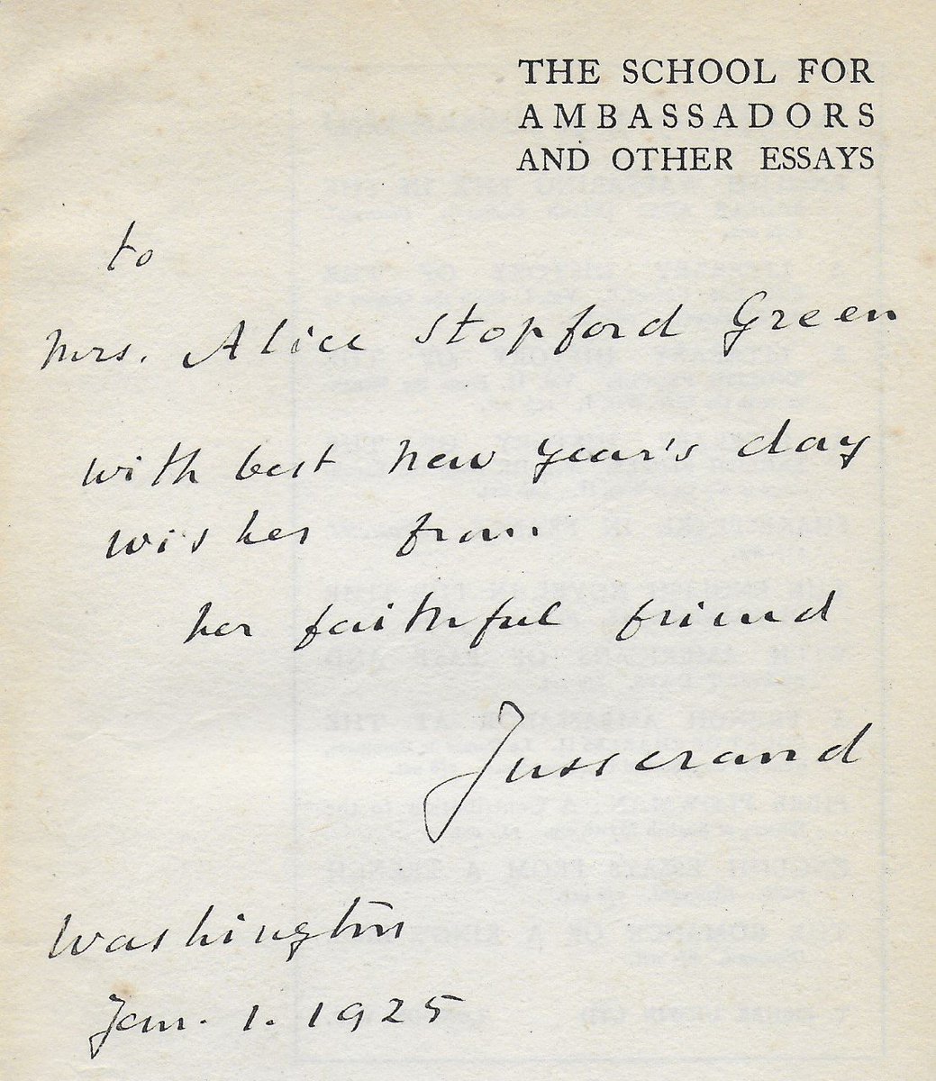 Caoil's tweet photo. #AliceStopfordGreen’s friendship with Jean Jules #Jusserand is explored in our article in @womenshistrev. Using #protodiplomacy, informal diplomacy and a #feminist lens, we examine the relationship between two eminent historians across four decades. #France #Ireland 1/2 https://t.co/ZX3UM245or