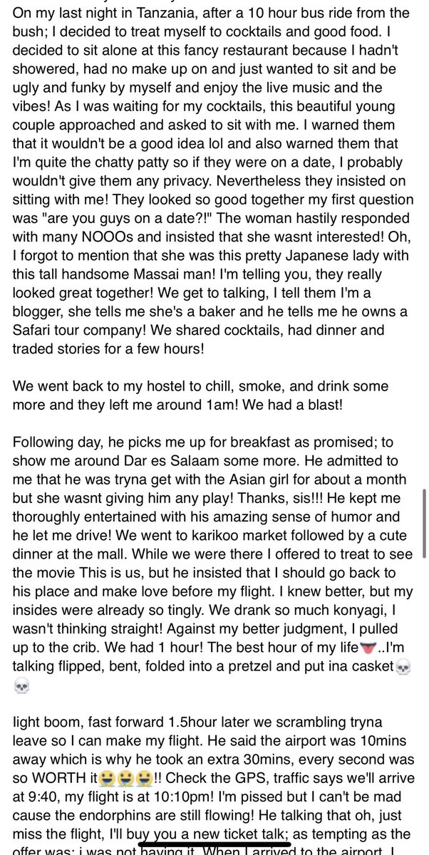 This is the crazies thread I have ever seen in my life. This woman gave a shoutout on Facebook to all her lovers, during Vals. Wild 