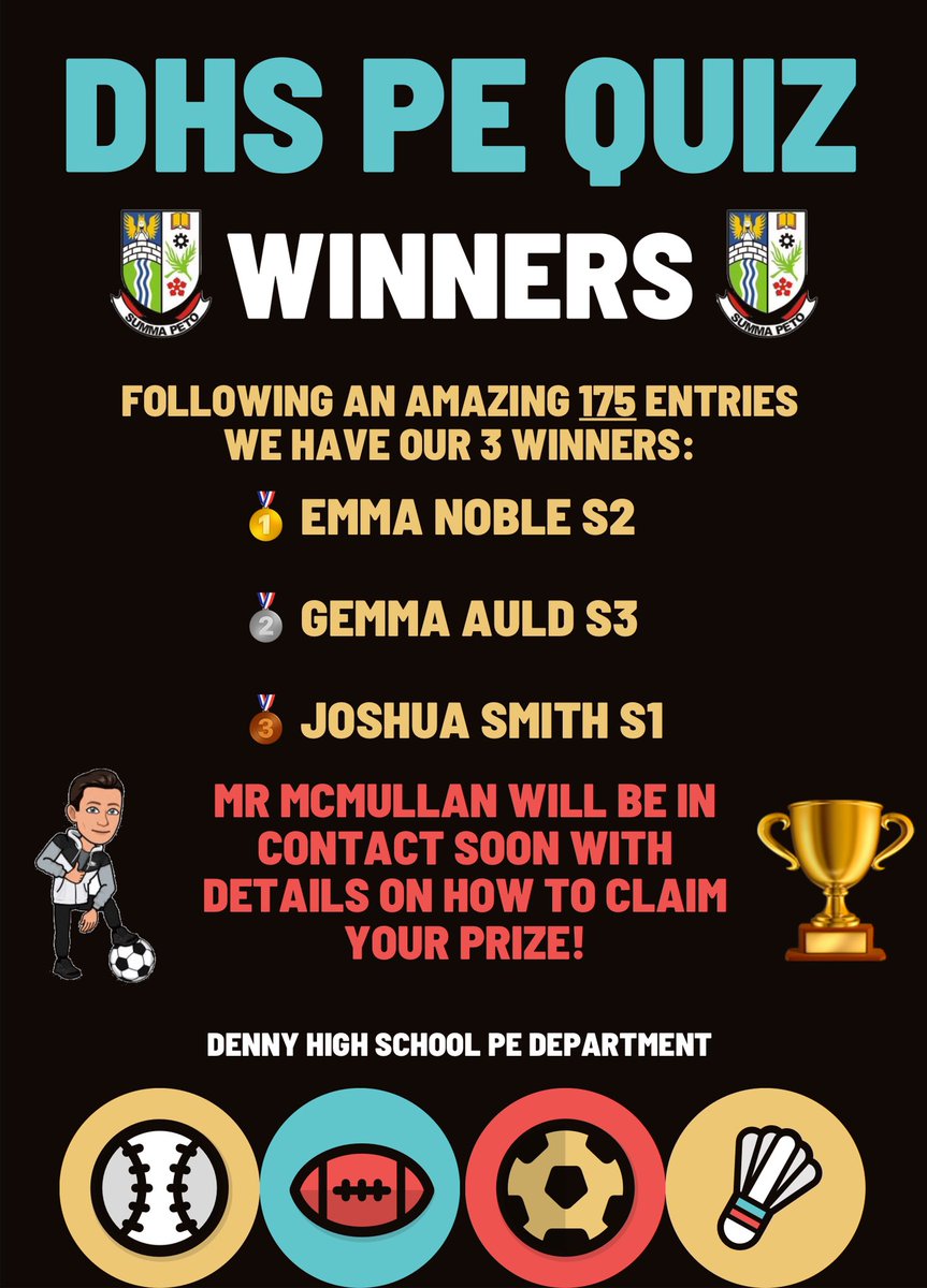 🏆 BGE SPORTS QUIZ 🏆

Following an amazing 175 entries we have our winners. Well done to everyone that took part! 🙌🏼

Keep an eye on your Core Teams page for more exciting opportunities coming your way 👀