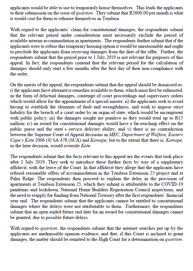 ConCourtSA's tweet photo. (1/2) Hearing tomorrow at 10h00: Should constitutional damages be awarded to compensate for an unreasonable delay in providing the applicants with state-subsidised houses to which they became entitled up to 20 years ago? https://t.co/xMMJmhLTy9