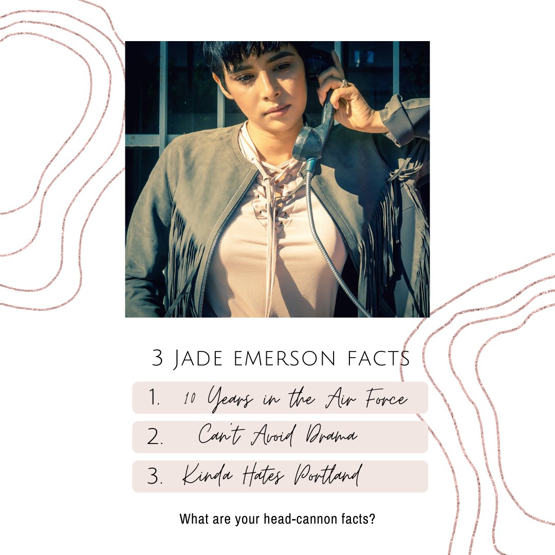 BOOK GIRLFRIEND OF THE WEEK!

3 Facts About Jade Emerson

1. Spent 10 years in the United States Air Force.

2. Can't avoid drama. 

3. Kinda hates Portland.

#lesfic #lesrom #sapphic #lgbtromance #lesbianromance #lesbian #queer #queergirls  #wlw #wlwbooks #queerreads #ffromance