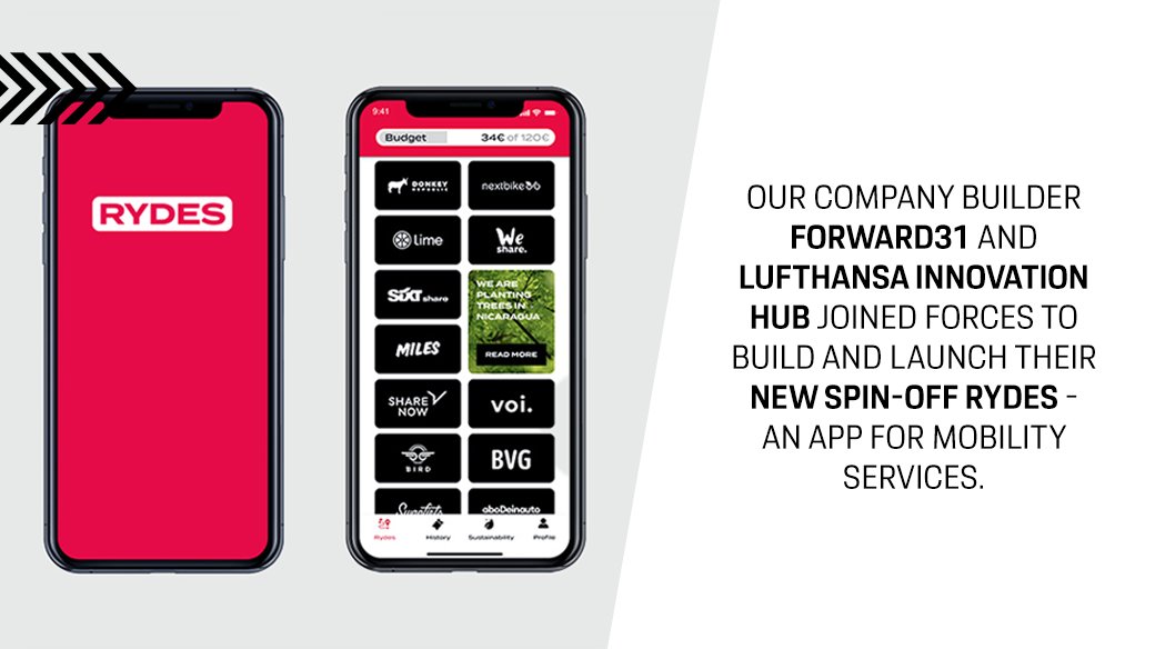 Porschedigital's tweet photo. #RYDES is aimed at companies that want to offer their employees individually bookable mobility offers as an additional service. For this purpose, companies can provide their employees with a so-called “mobility budget” via the app. Read more about RYDES: https://t.co/xfCIOpB37A https://t.co/b7WyoCEGbz
