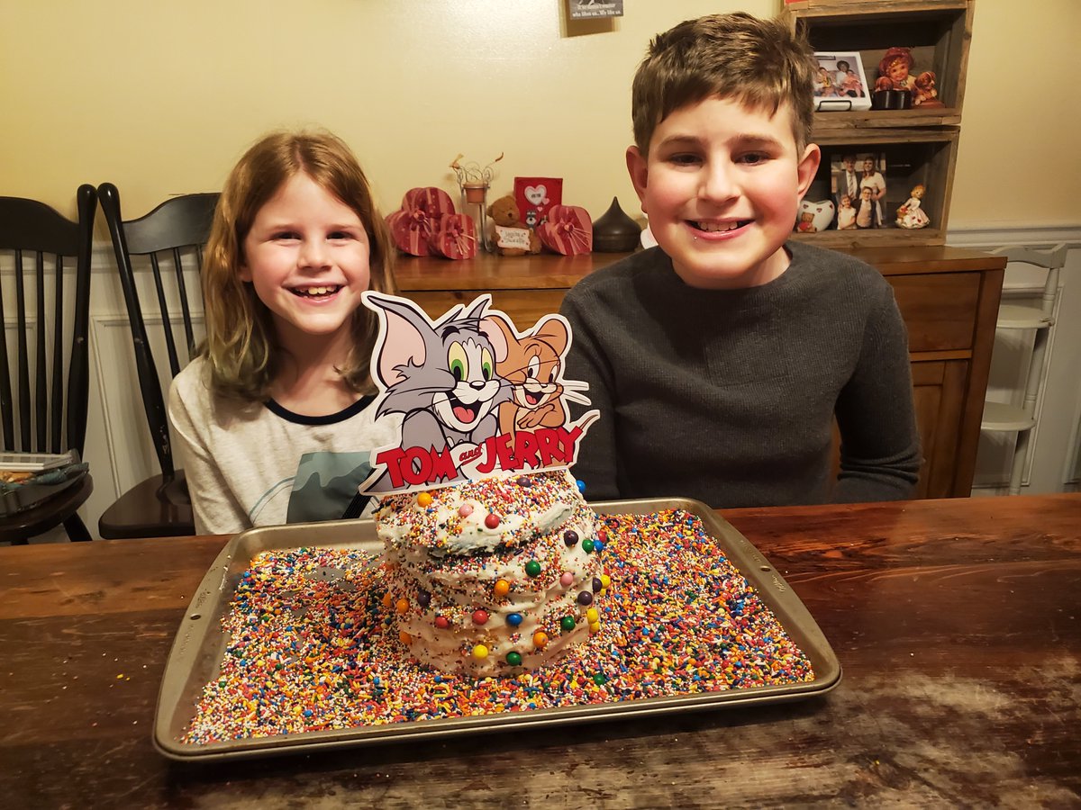 meredithspidel's tweet photo. Getting in mess-making spirit for next week's #TomAndJerryMovie by baking up our own colorful chaotic cake! It might look a mess, but it was delicious! ππ°#ad
Can't wait to see what shenanigans @TomandJerry bring on 2/26!
#messmaking #cakebaking #newmovie #TomAndJerry https://t.co/s124myozvS