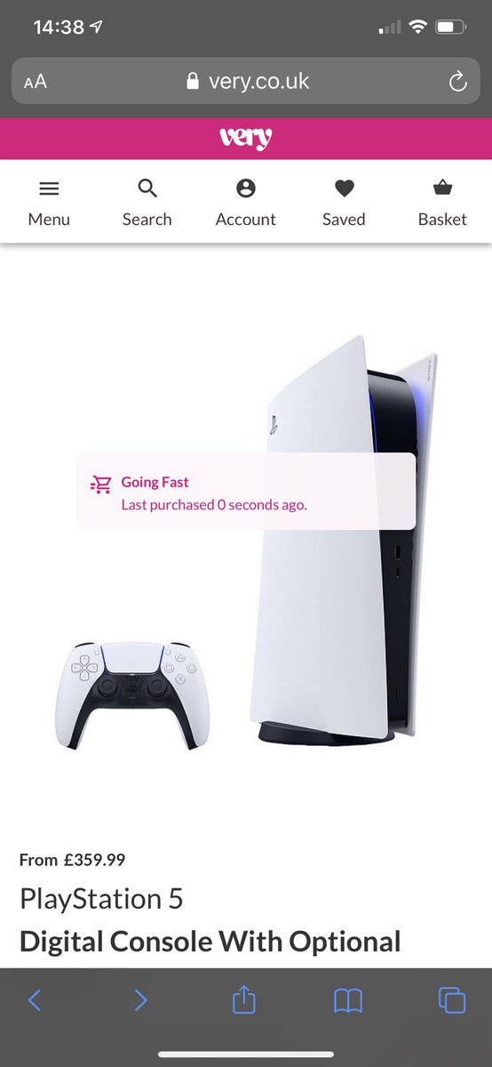 chilcott_jack's tweet photo. @VeryHelpers how can people be buying these when it still shows as being unavailable!!!! This is absolutely disgraceful! What a complete shambles of a company! #fuming #ps5 #ps5stockuk https://t.co/TSjkGtYwCL