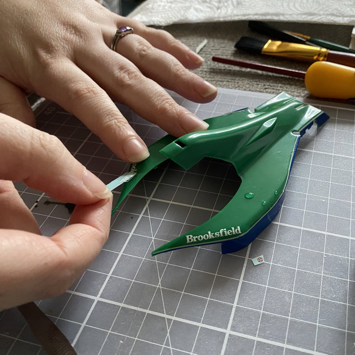 Engine cover time with lots and lots of decals