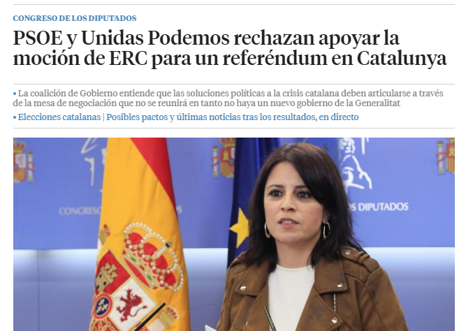 xavidomenech99's tweet photo. Si Podem, al Congrés, refusa donar suport a moció d'ERC a favor del referèndum d'autodeterminació, i ERC, a Catalunya, vol que Podem s'integri al govern de la Generalitat pq és un partit q dona suport al referèndum d'autodeterminació, quina part de la película m'he perdut? https://t.co/jO9yc1Eyzh