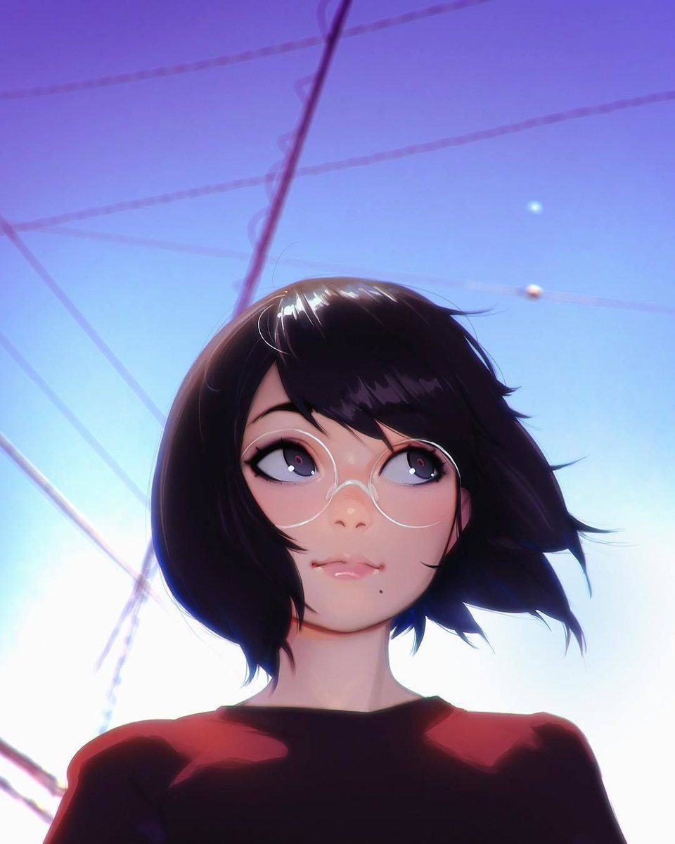 SamHebrew's tweet image. This artwork by @Kuvshinov_Ilya reminds me of @dianatherapper