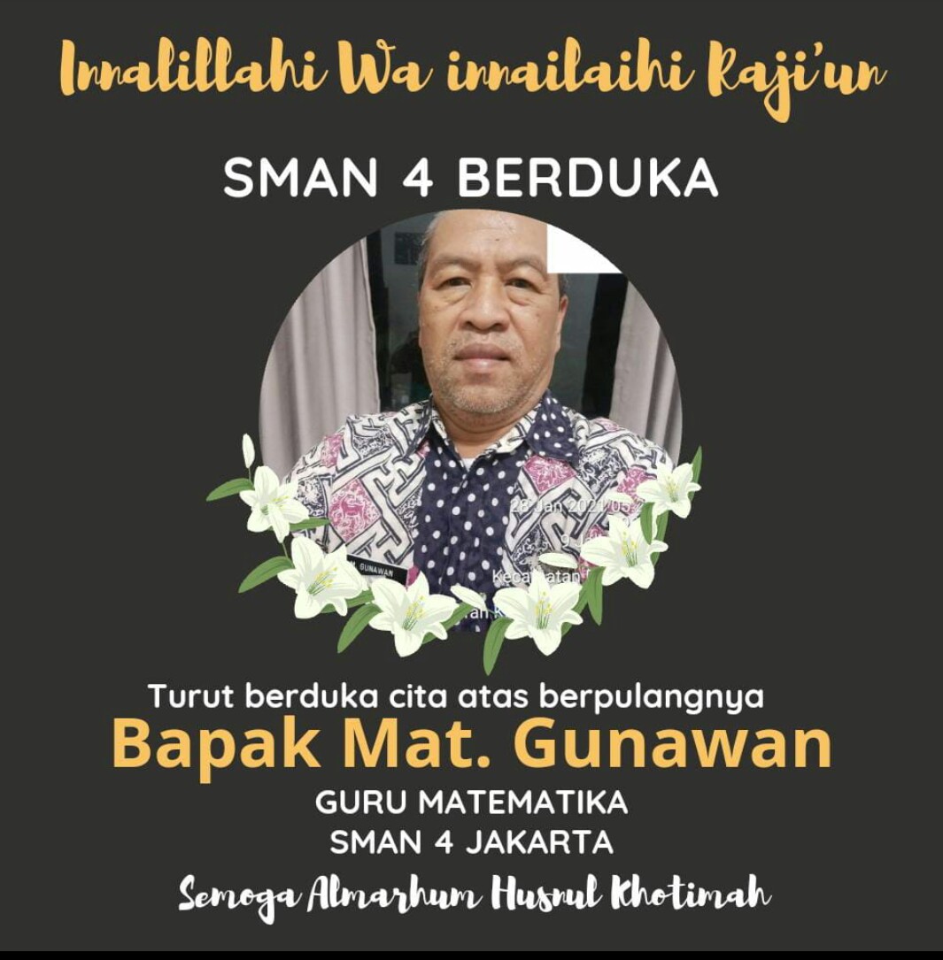 Selamat jalan pak gun, semoga ilmu yang telah kau berikan menjadi pahala jariyahmu. Aamiin...