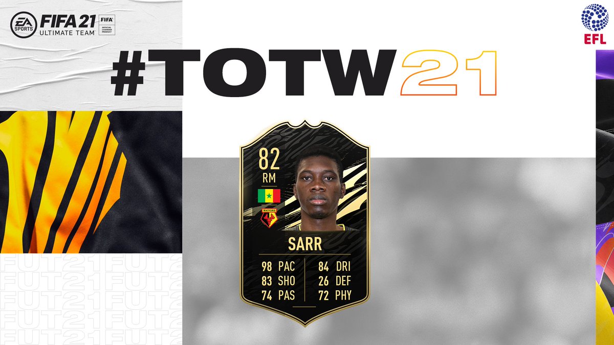 Ismaïla Sarr has been included in the @EASPORTSFIFA #TOTW!

That pace 😍🔥
