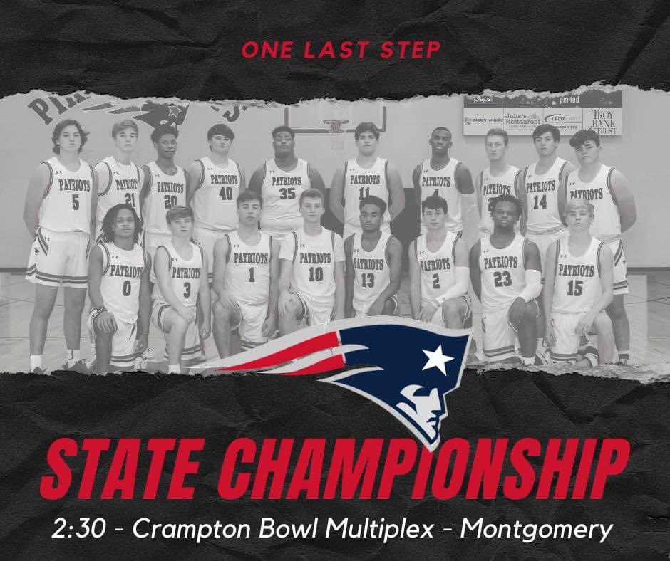 PikePatriots's tweet image. We play for a state championship today! Our varsity boy’s basketball team plays for the AISA 3A trophy at 2:30 today at the Crampton Bowl Multiplex. 

Tickets must be purchased online: gofan.co/app/school/AISA

#GoPike #LastStep #BringItHome #ProudToBeaPatriot #patriotstogether