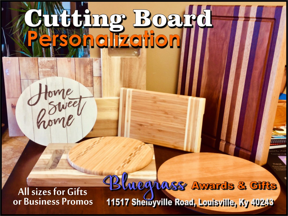 EngravingDesign's tweet image. #CuttingBoards 1 or 1,000! Find the Perfect Gifts #Business #Awards,#Promotional items #Buylocal from Bluegrass Awards. We Promote your Business &amp;amp; provide unique #gifts.  #Bluegrass @gotolouisville @weirdlouisville
 Visit Storefront or bit.ly/1LSOtME
 #Louisville