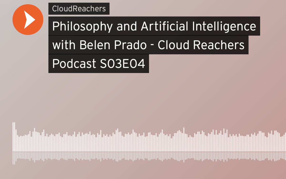 #OnAir! 

Philosophy and Artificial Intelligence with @pradobellen - Cloud Reachers #Podcast S03E04 hosted by  <a href="/LinkedScience/">Tomi Kauppinen</a> 

#AI #Philosophy 
soundcloud.com/user-705936595…