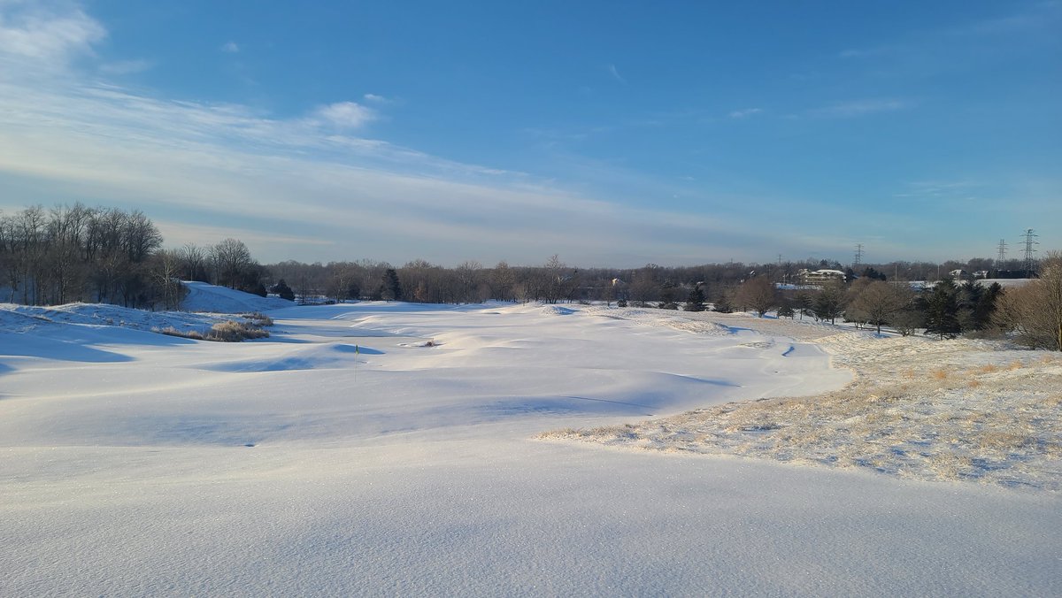 A little different look on the course this week.