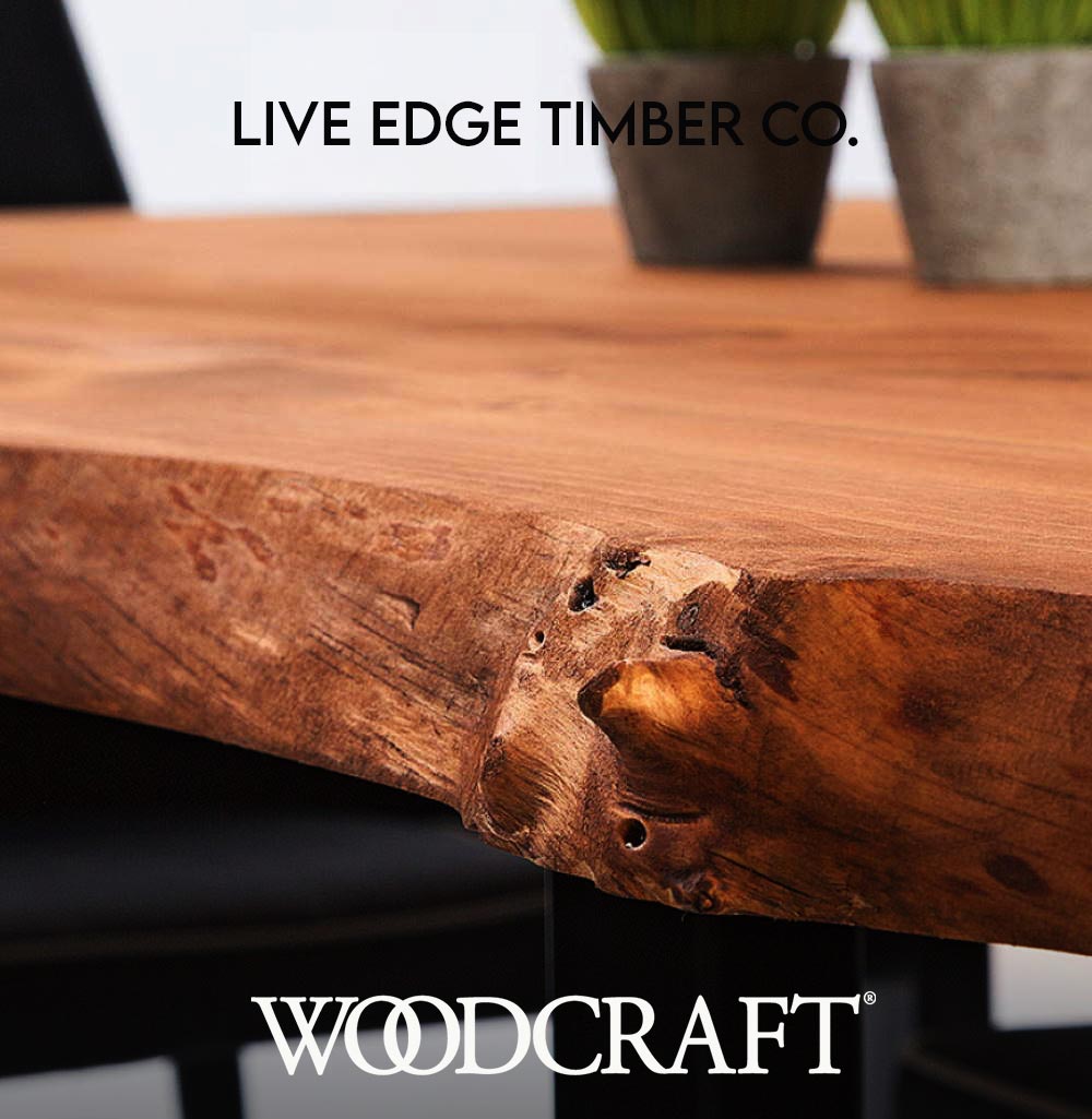 Woodcraft's tweet photo. New at #Woodcraft- easy #DIY #furniture from Live Edge Timber Co! Stylish, affordable and versatile! Bring a touch of #nature into your modern #homedecor! #TogetherWeCanCreateAnything #woodworking #homerenovation #decorate #redecorate #repeat https://t.co/hDibBWZmKf https://t.co/fL9heFwcGO
